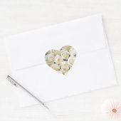 Stickers Coeur-Roses Blanches (Enveloppe)