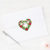 Stickers Coeur-Roses Rouges (Enveloppe)
