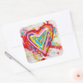 Stickers Coeur Rouge (Enveloppe)