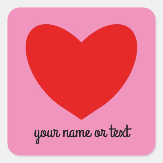 Stickers Coeur Rouge #1 (Devant)