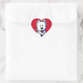 Stickers Coeur Rouge KiniArt Westie (Sac)