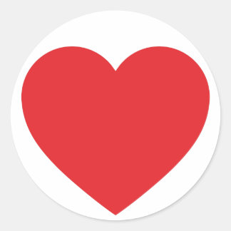 Stickers Coeur rouge unique