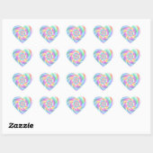 Stickers Coeur Starry Girl Rose Twirl (Feuille)