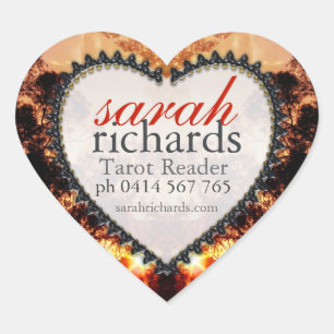 Stickers Coeur Sunset de Forêt Tribal