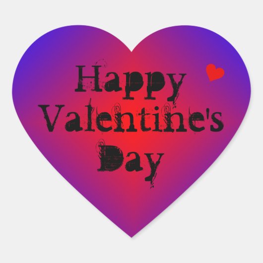 Stickers Coeur Texte Personnalisé (Devant)