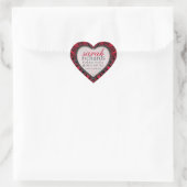 Stickers Coeur Tribal Rouge (Sac)