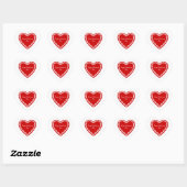 Stickers Coeur Valentine (Feuille)