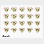 Stickers Coeur Valentine vintage (Feuille)