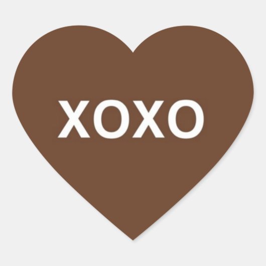 Stickers Coeur Valentine XOXO © 2011 M. Martz (Devant)