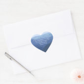 Stickers Coeur Verse Blue Ridge Mountains (Enveloppe)
