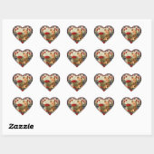 Stickers Coeur vintage (Feuille)
