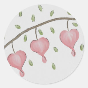 Stickers Coeurs à sang rose