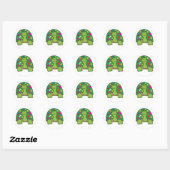 Stickers Coeurs de tortues (Feuille)
