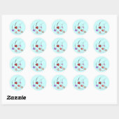 Stickers Coeurs en chute (Feuille)