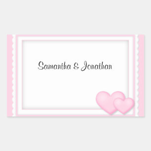 Stickers Coeurs roses