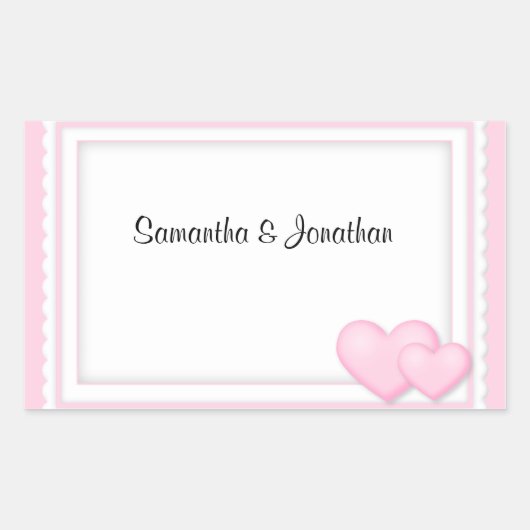 Stickers Coeurs roses (Devant)