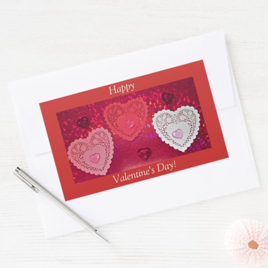 Stickers Coeurs Saint Valentin (Enveloppe)