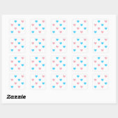 Stickers Coeurs Trans Pride (Feuille)
