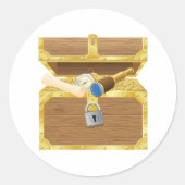 Stickers coffre au trésor antique (Devant)