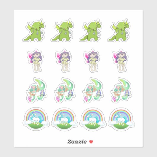 Stickers Collection Imaginaire Land Kiss-Cut (Feuille)