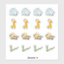 Stickers Collection Savanna africaine Kiss-Cut