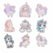 Stickers Collection Unicornes Magiques Cute Set (Devant)