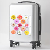 Stickers - Collection Zinnias (Sur valise)