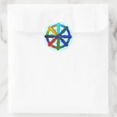 Stickers colorés Dharma Wheel (Sac)