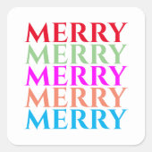 Stickers colorés Joyeux Noël (Devant)