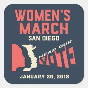Stickers colossaux de la Marche des femmes San Die