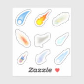Stickers Comet (Feuille)