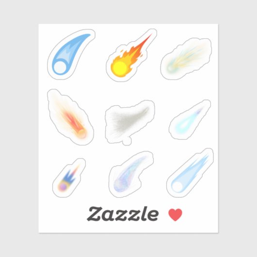 Stickers Comet (Feuille)