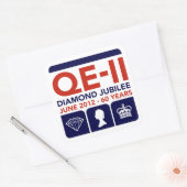 Stickers commémoratifs Jubilé de diamant (Enveloppe)