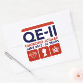 Stickers commémoratifs Jubilé de diamant (Enveloppe)