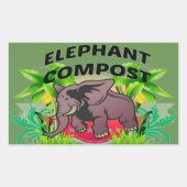 Stickers Compost Eléphant ! (Devant)