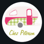 Stickers Conception Caravane Vintage Retro Personn<br><div class="desc">Voir la gamme complète de 25 caravanes rétro par Trina Esquivelzeta @SurfaceHug sur divers autres produits de la collection ci-dessous.</div>
