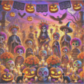 Stickers conçus pour Halloween jour de mort (Devant)