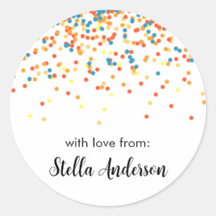 Stickers Confetti - Boy Girl Merci Générique