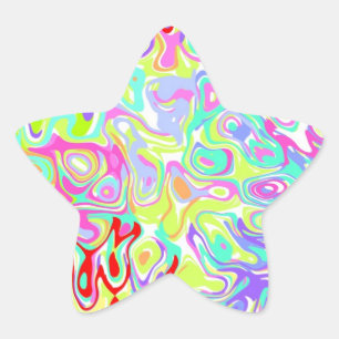 Stickers Confetti Star ~ personnalisé pour personn