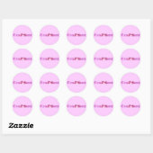 Stickers Confiant épelé avec fleurs roses (Feuille)