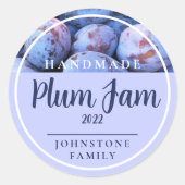 Stickers Confiture de Plum faits maison (Devant)