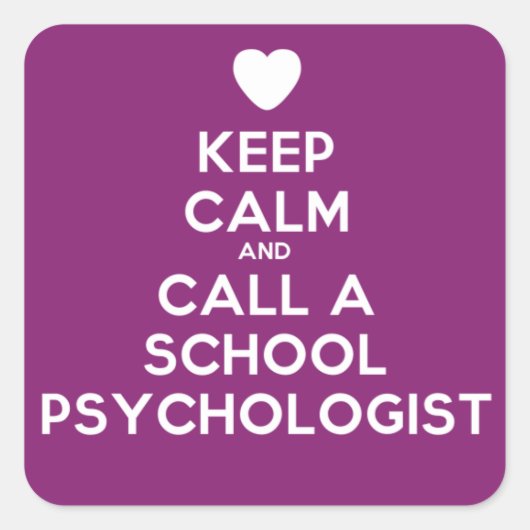 Stickers Conserver le calme pour le psychologue de (Devant)