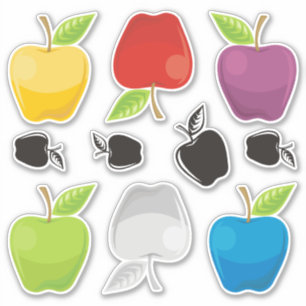 Stickers Contour de jeu d'icônes Apple