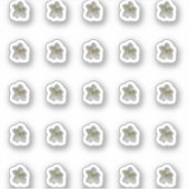 Stickers Contour Magnolia Blanc (Devant)