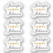 Stickers Contour Personnalisé (Devant)