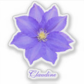 Stickers Contour Purple Clematis Vinyl (Devant)