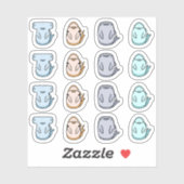 Stickers Contour Requin (Feuille)