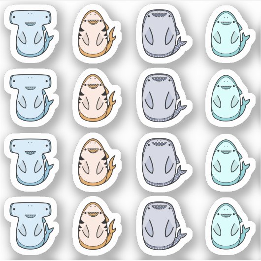Stickers Contour Requin (Devant)