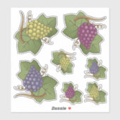 Stickers Contour Set Icon Graphe (Feuille)