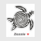Stickers Contour Spiral Tortue (Feuille)
